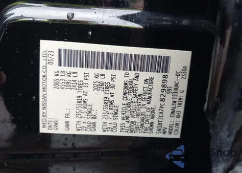 2023 Nissan Rogue Sl Fwd z USA, uszkodzony, nr VIN 5N1BT3CA7PC829898